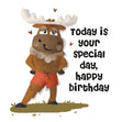 Moose It's Your Special Day Birthday Confetti-exploding Greetings Card