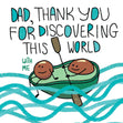 Dad Avocado Thank You Confetti-exploding Greetings Card