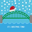 It's Christmas Tyne Confetti-exploding Greetings Card