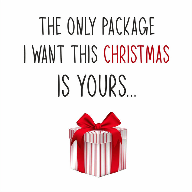 The Only Package I Want This Christmas Confetti-exploding Greetings Card