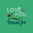 Love You Grandpa Confetti-exploding Greetings Card