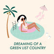 Dreaming Of A Green List Country Confetti-exploding Greetings Card