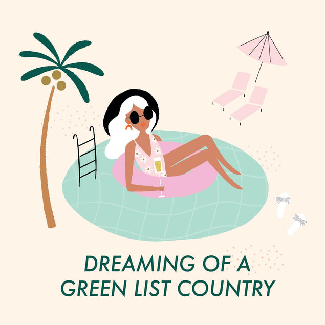 Dreaming Of A Green List Country Confetti-exploding Greetings Card