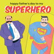 Father's Day Superhero Confetti-exploding Greetings Card