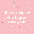 Festive Cheer Christmas Confetti-exploding Greetings Card