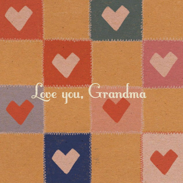 Love You, Grandma Embroidery Confetti-exploding Greetings Card