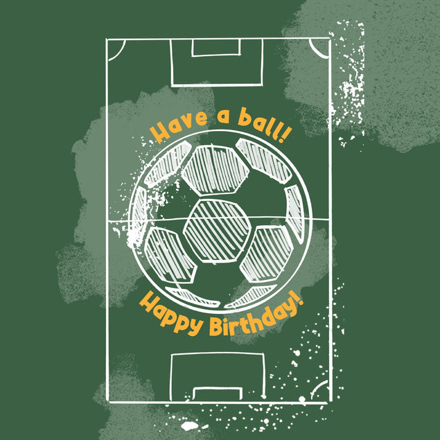 Have A Ball Football Birthday Confetti-exploding Greetings Card