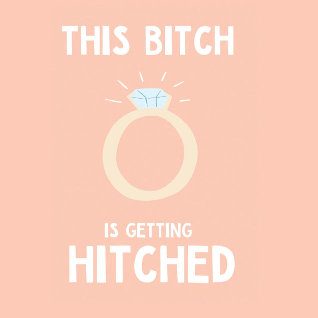 Hitched Engagement Confetti-exploding Greetings Card