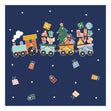 Happy Holidays Toy Train Confetti-exploding Greetings Card