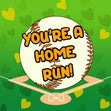 You're A Home Run Baseball Valentine's Day Confetti-exploding Greetings Card