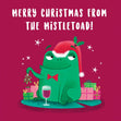 Funny Toad Christmas Confetti-exploding Greetings Card