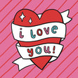 I Love You Confetti-exploding Greetings Card