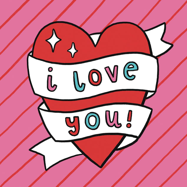 I Love You Confetti-exploding Greetings Card