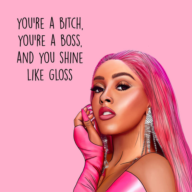 Shine Like Gloss Confetti-exploding Greetings Card