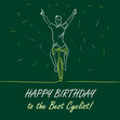 Happy Birthday To The Best Cyclist Confetti-exploding Greetings Card