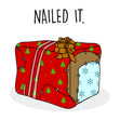 Nailed It Merry Christmas Confetti-exploding Greetings Card
