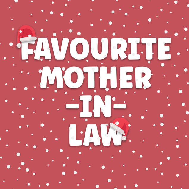 Favourite Mother-in-Law Christmas Confetti-exploding Greetings Card