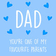 Dad, You're One Of My Favourite Parents Confetti-exploding Greetings Card