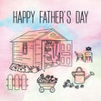 Father's Day Garden Shed Confetti-exploding Greetings Card