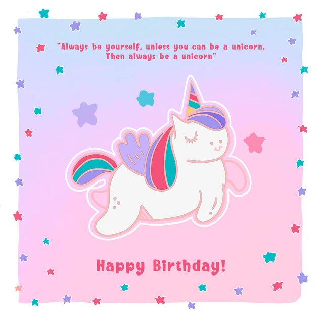 Happy Birthday Always Be A Unicorn Confetti-exploding Greetings Card