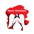 Merry Christmas Beautiful Angel Confetti-exploding Greetings Card