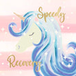 Speedy Recovery Unicorn Confetti-exploding Greetings Card