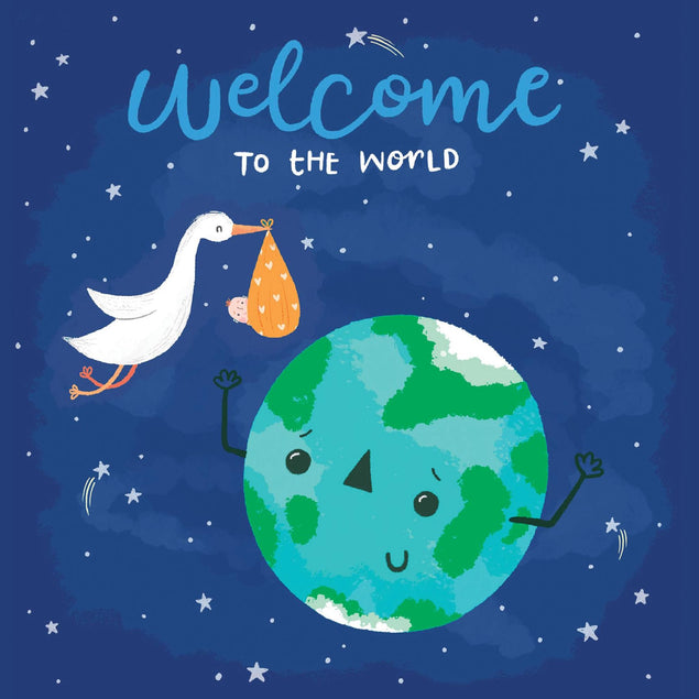 Welcome To The World Baby Boy Confetti-exploding Greetings Card