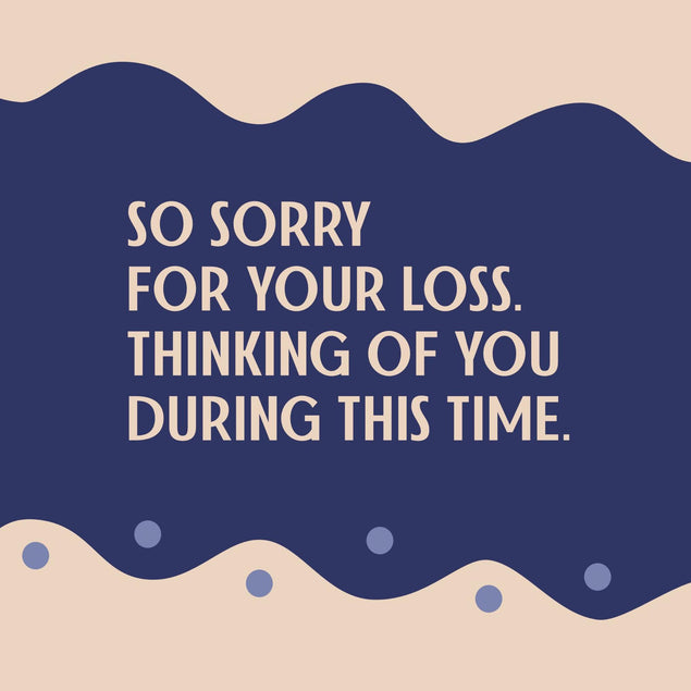 Sorry For Your Loss Confetti-exploding Greetings Card