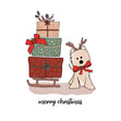 Merry Christmas Little Westie And Presents Confetti-exploding Greetings Card