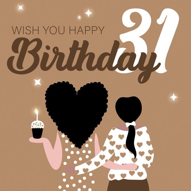 Wish You Happy 31st Birthday Confetti-exploding Greetings Card