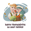 Happy Thanksgiving To Your Family Confetti-exploding Greetings Card