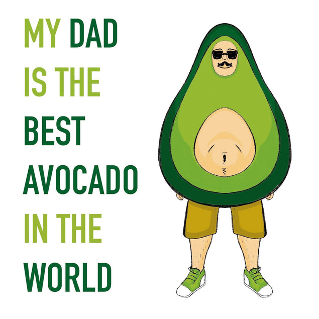Dad Best Avocado In The World Confetti-exploding Greetings Card