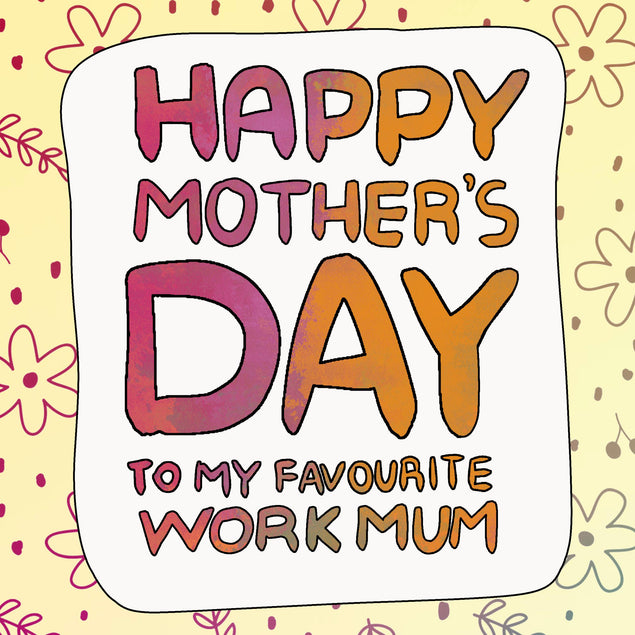 Happy Mother's Day Work Mum Confetti-exploding Greetings Card