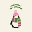 Cute Penguin Cosy Christmas Confetti-exploding Greetings Card