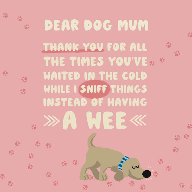 Dear Dog Mum Confetti-exploding Greetings Card