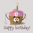 Happy 5th Birthday Funny Cupcake Confetti-exploding Greetings Card