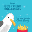 Happy Birthday Boyfriend From Your Favourite Chip Thief Confetti-exploding Greetings Card