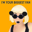 Your Biggest Fan Confetti-exploding Greetings Card