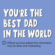 Best Dad In The World Confetti-exploding Greetings Card