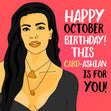 Happy October Birthday Kim Confetti-exploding Greetings Card