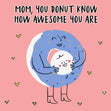 Happy Mother's Day Mom You Donut Know How Awesome You Are Confetti-exploding Greetings Card