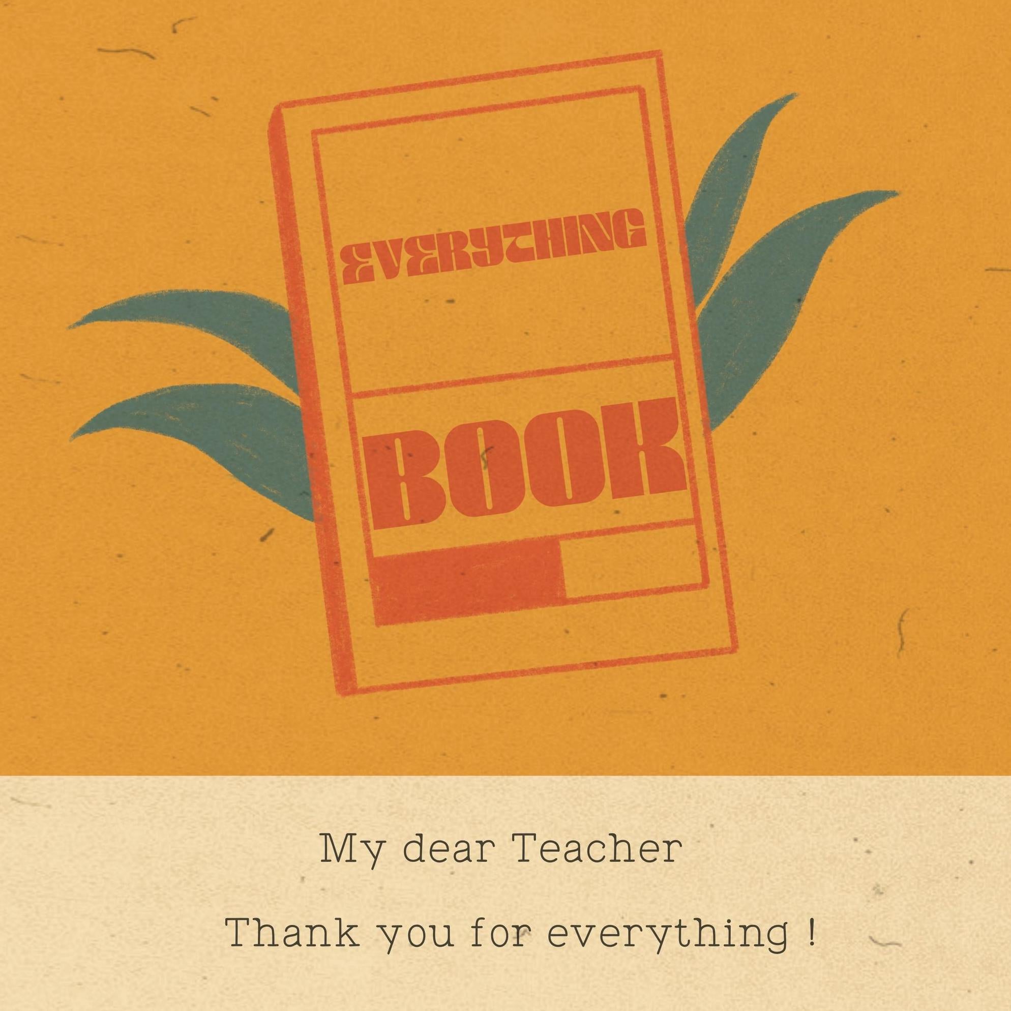 Dears Exploding My Dear Teacher Confetti-exploding Greetings Card – Boomf