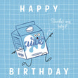 Shake Me Baby Happy Birthday Confetti-exploding Greetings Card