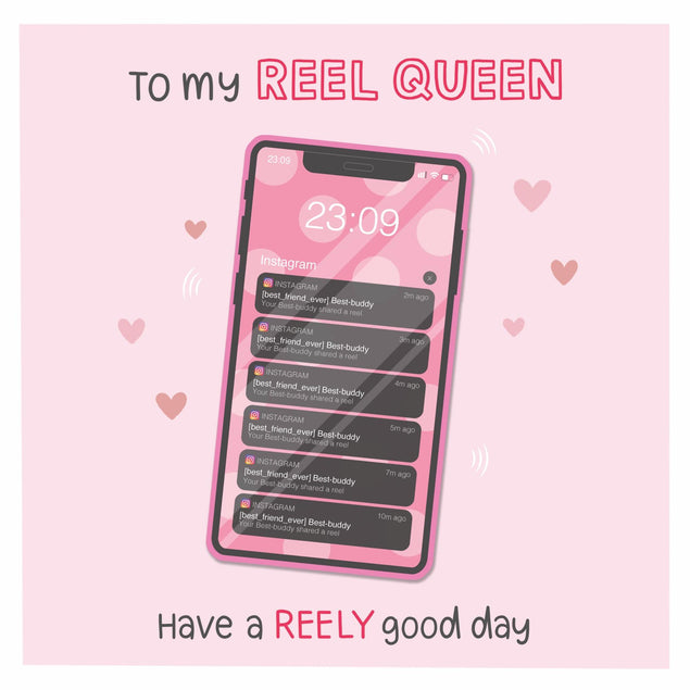 Reel Queen Confetti-exploding Greetings Card