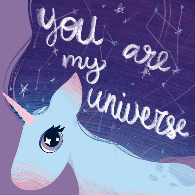 You Are My Universe Confetti-exploding Greetings Card