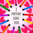 I Puffin' Love You Valentine's Day Confetti-exploding Greetings Card