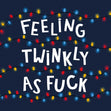 Feeling Twinkly Fairy Light Christmas Confetti-exploding Greetings Card