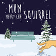 Mum Distracted Dog Squirrel Christmas Confetti-exploding Greetings Card