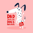 Dad Dog's Bollocks Father's Day Confetti-exploding Greetings Card