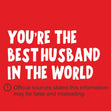 You're The Best Husband In The World Confetti-exploding Greetings Card